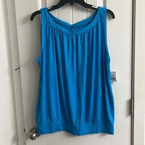 Large Loft tank top. Never worn. Blue.